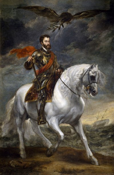 Ruiterportret van Karel V door Anthony van Dyck
