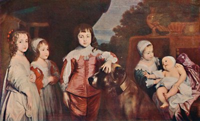De vijf oudste kinderen van Karel I, 1637, 1903 door Anthony van Dyck