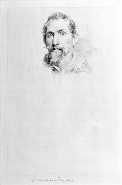 Frans Snyders, uit De Iconografie, begin 17e eeuw door Anthony van Dyck