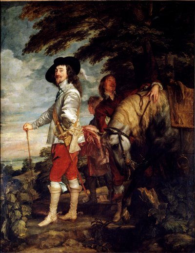 Volledig zelfportret van Karel I van Engeland, ook bekend als de koning op de jacht door Anthony van Dyck