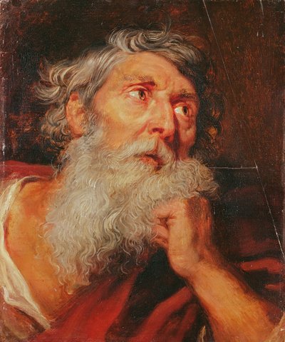 Hoofd van een Apostel door Anthony van Dyck