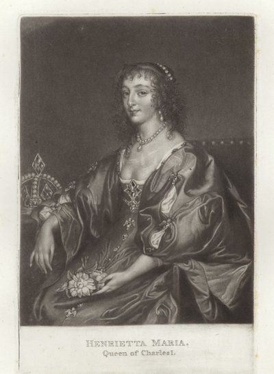 Henrietta Maria door Anthony van Dyck