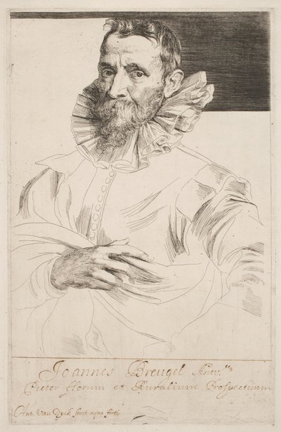 Jan Brueghel, c.1632 door Anthony van Dyck