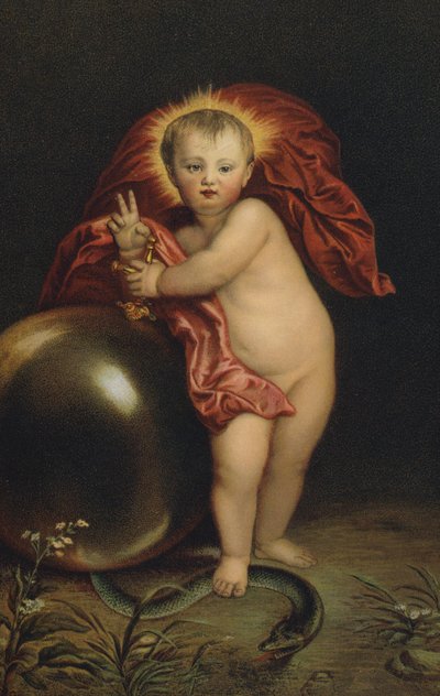 Jezus verplettert de slang door Anthony van Dyck