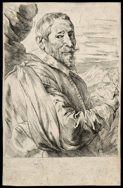 Joos de Momper door Anthony van Dyck