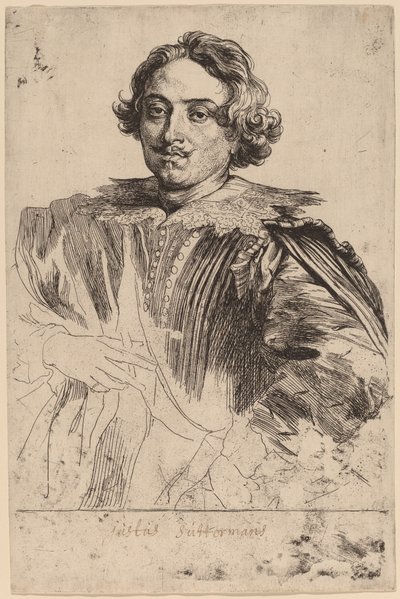 Justus Suttermans, waarschijnlijk 1626-1641 door Anthony van Dyck