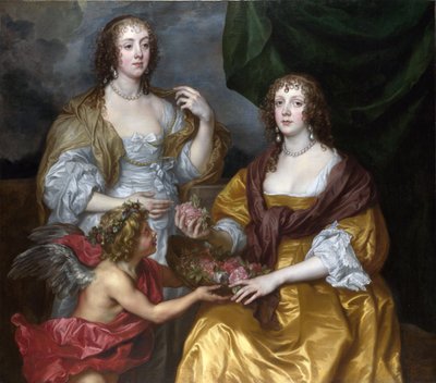 Dames Elisabeth Thimbleby en Dorothy Viscountess Andover door Anthony van Dyck