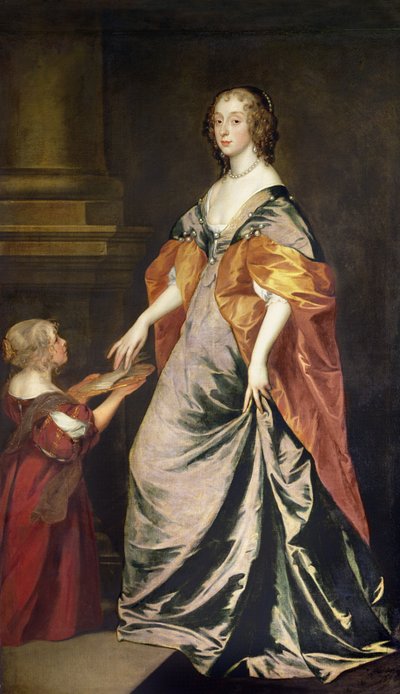 Lady Mary Villiers en mevrouw Gibson door Anthony van Dyck