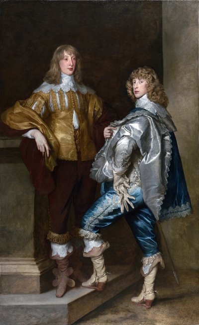 Lord John Stuart en zijn broer Lord Bernard Stuart door Anthony van Dyck