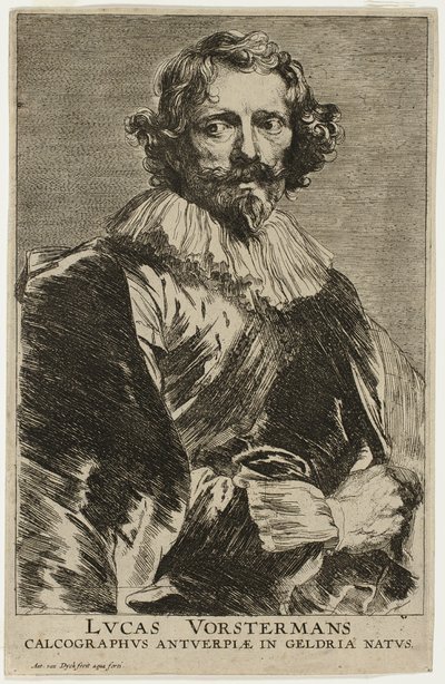 Lucas Vorsterman door Anthony van Dyck