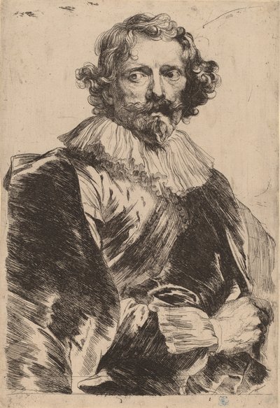 Lucas Vorsterman, waarschijnlijk 1626-1641 door Anthony van Dyck