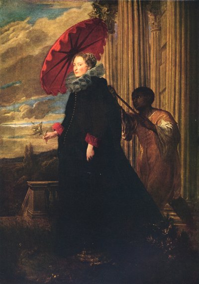 Marchesa Elena Grimaldi, vrouw van Marchese Nicola Cattaneo, ca. 1623 door Anthony van Dyck