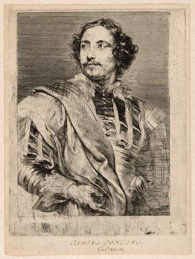 Paulus Pontius door Anthony van Dyck