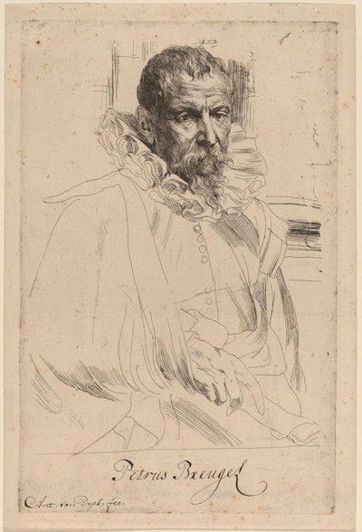 Pieter Bruegel de Jongere, waarschijnlijk 1626-1641 door Anthony van Dyck
