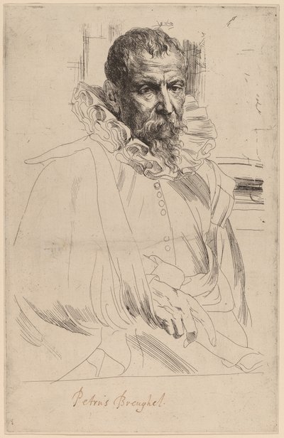 Pieter Bruegel de Jongere, waarschijnlijk 1626-1641 door Anthony van Dyck