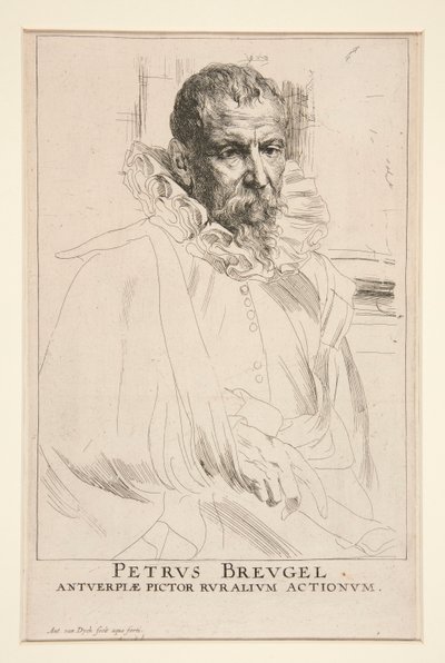 Pieter Brueghel de Jonge door Anthony van Dyck