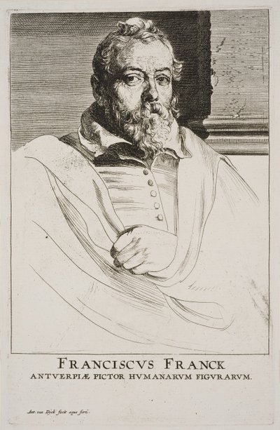 Portret van Frans Francken door Anthony van Dyck