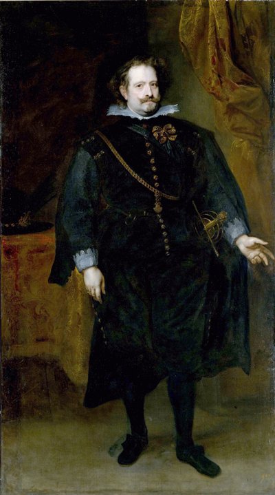 Portret van Diego Felipe de Guzman, Markies van Leganes, Spaanse politicus door Anthony van Dyck