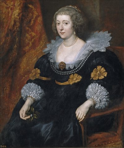 Portret van Amalia van Solms-Braunfels 1602-1675 door Anthony van Dyck