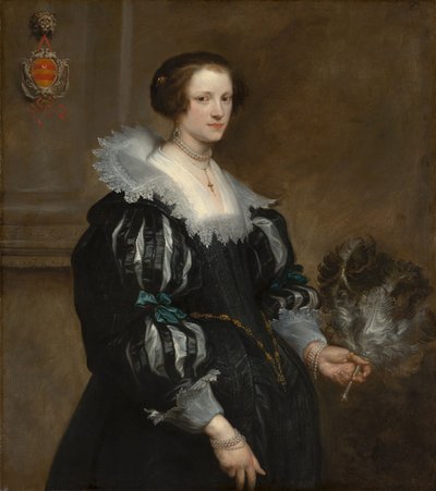 Portret van Anna Wake, 1628 door Anthony van Dyck