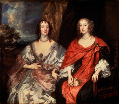 Portret van Anne Dalkeith en Anne Kirke, 1630s door Anthony van Dyck