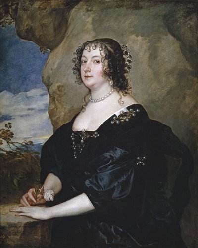 Portret van Beatrice, gravin van Oxford door Anthony van Dyck
