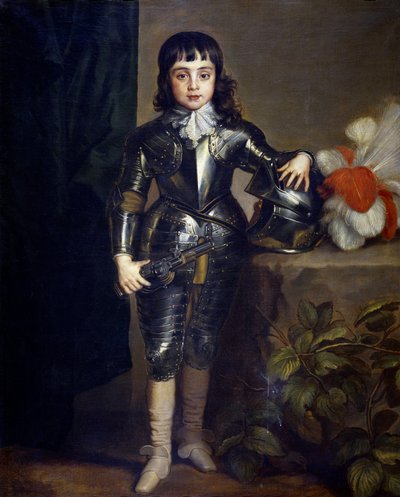 Portret van Karel II van Engeland als kind door Anthony van Dyck