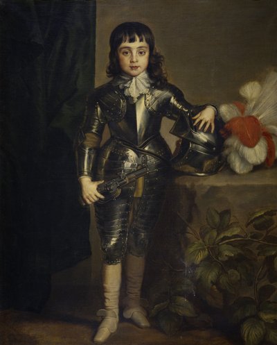 Portret van Karel II van Engeland als kind door Anthony van Dyck