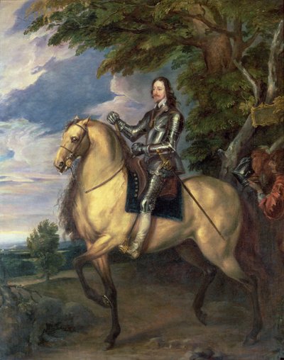 Portret van Karel I (1600-49) door Anthony van Dyck