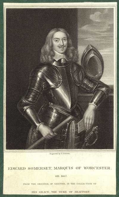 Portret van Edward Somerset, Markies van Worcester door Anthony van Dyck