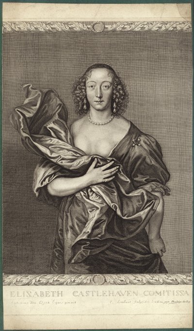 Portret van Elizabeth, Gravin van Castlehaven door Anthony van Dyck