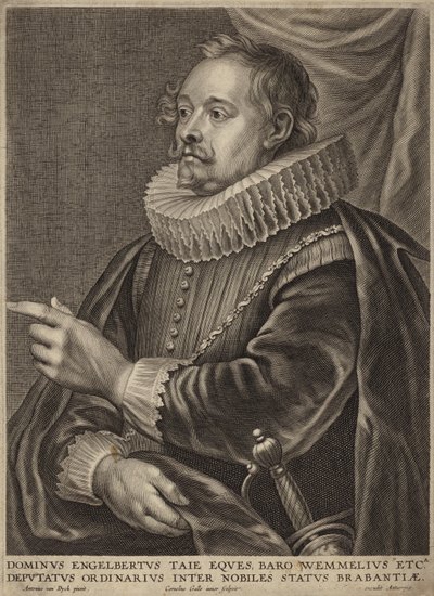 Portret van Engelbert Taye door Anthony van Dyck
