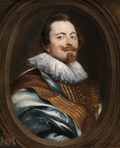 Portret van Frederik Marselaer, diplomaat door Anthony van Dyck