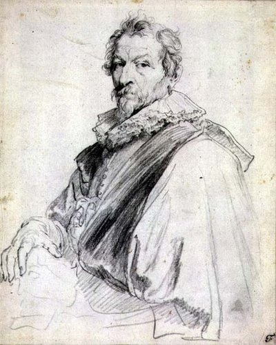 Portret van Hendrick Van Balen door Anthony van Dyck