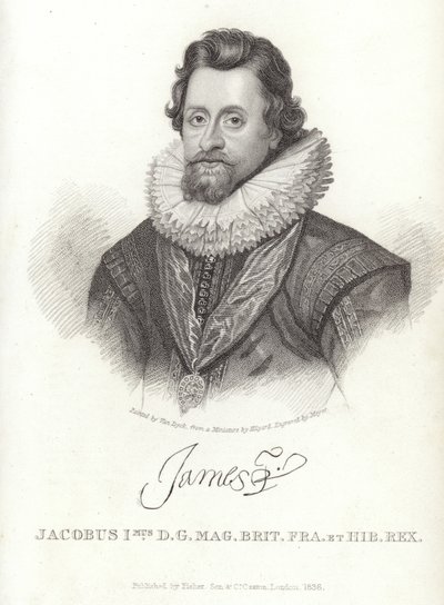 Portret van James I van Engeland en Ierland door Anthony van Dyck