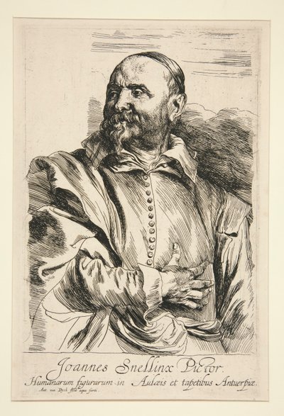 Portret van Jan Snellinx door Anthony van Dyck