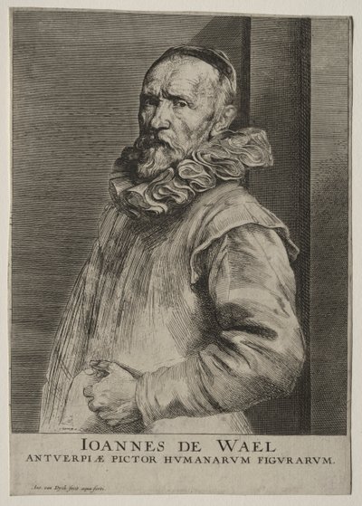 Portret van Jan de Wael Nevers door Anthony van Dyck