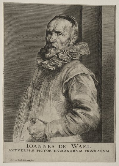 Portret van Jan de Wael Nevers door Anthony van Dyck