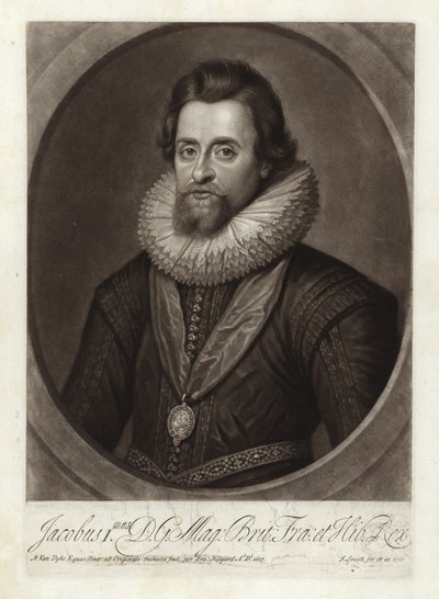 Portret van Koning James I door Anthony van Dyck