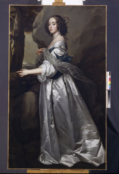 Portret van Lady Frances Cranfield, Lady Buckhurst, later Gravin van Dorset, c.1637-50 door Anthony van Dyck