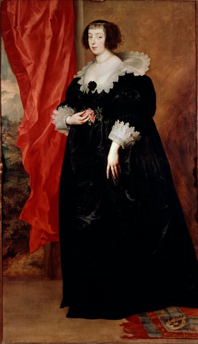 Portret van Margaretha van Lotharingen, hertogin van Orléans en Alençon door Anthony van Dyck