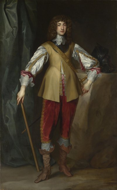 Portret van prins Rupert van de Rijn 1619-1682, hertog van Cumberland, ca 1637 door Anthony van, Dyck