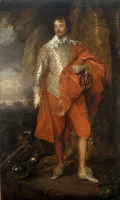 Portret van Robert Rich, 2e Graaf van Warwick door Anthony van Dyck