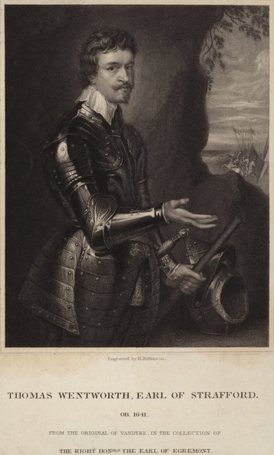 Portret van Thomas Wentworth, Graaf van Strafford door Anthony van Dyck