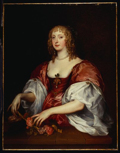 Portret van een Dame, traditioneel gedacht te zijn de Gravin van Carnavon door Anthony van Dyck
