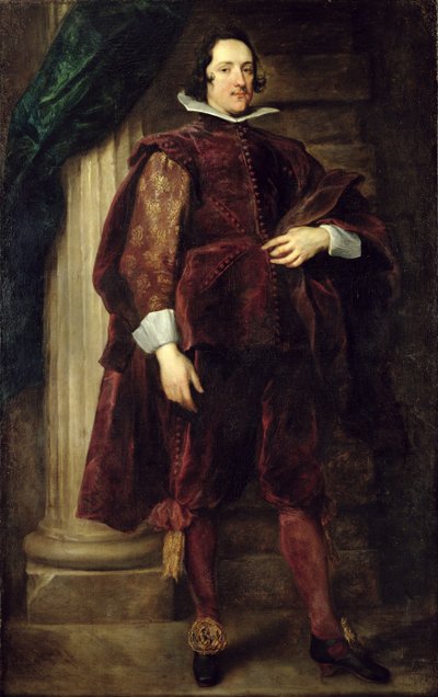 Portret van een Italiaanse edelman door Anthony van Dyck