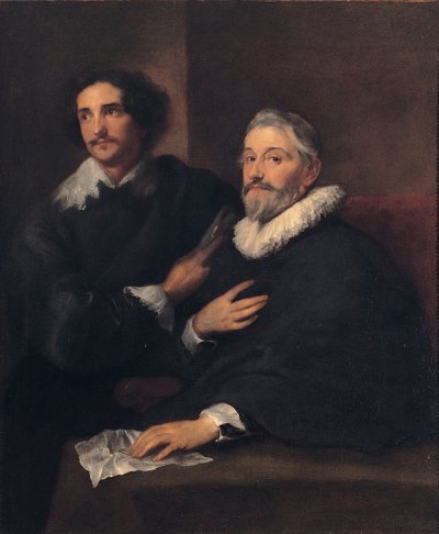 Portret van de broers de Wael, ca. 1620-1630 door Anthony van Dyck