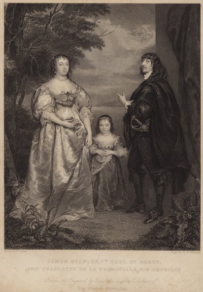 Portret van de Graaf van Derby en de Gravin van Derby door Anthony van Dyck