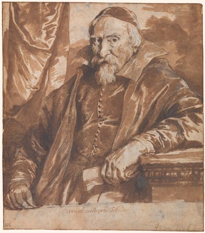 Portret van Wenzel Coeberger (Coebergher) door Anthony van Dyck