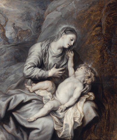 Rust tijdens de vlucht naar Egypte door Anthony van Dyck
